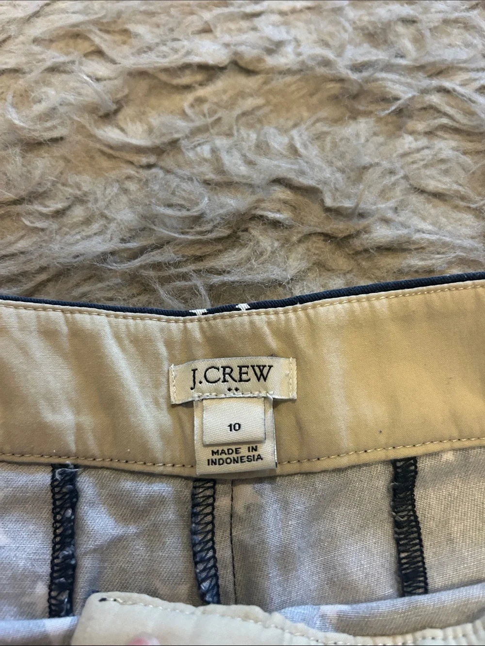 Jcrew Women’s Navy Star Print Cotton Chino Shorts